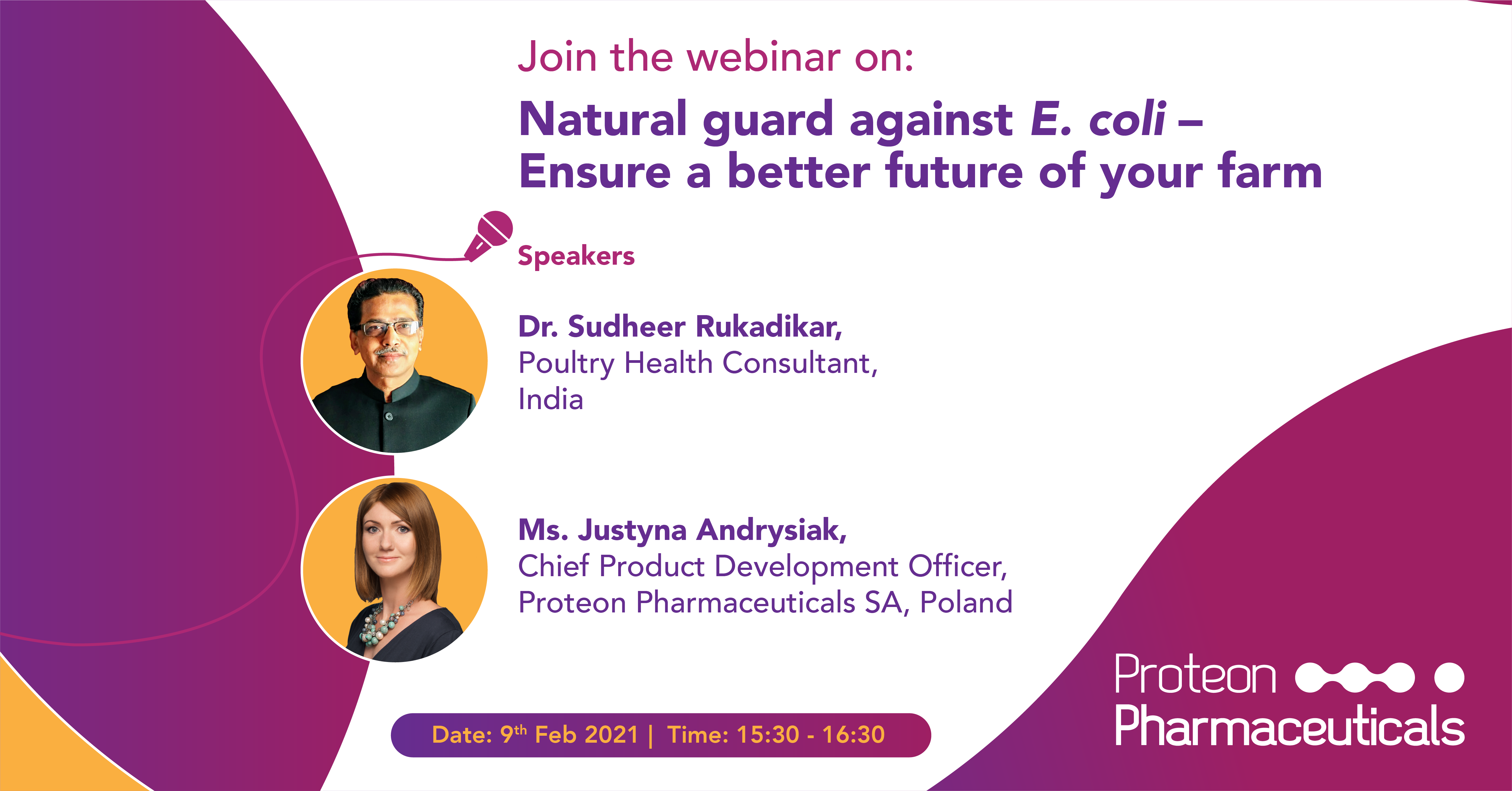 Webinar Invitation by Proteon Pharmaceuticals India