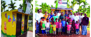 3.	Building a lavatory for the Ganeshpura Primary School in Chickmagalore 