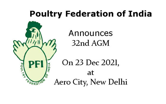 Poultry Federation of India (PFI) AGM on 23 Dec 2021