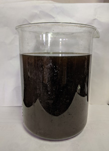 Fig.2 Liquid fertilizer from keratin waste 