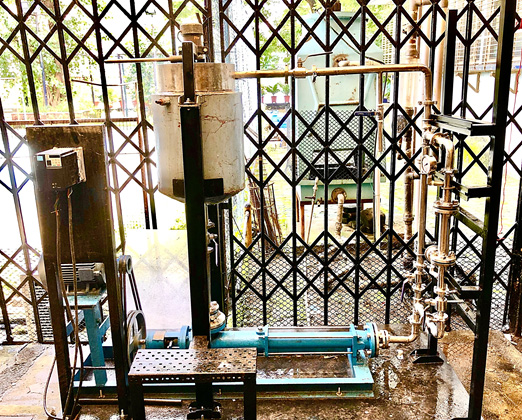 Figure 1: Demonstration plant for keratin waste processing at Institute of Chemical Technology, Mumbai, India
