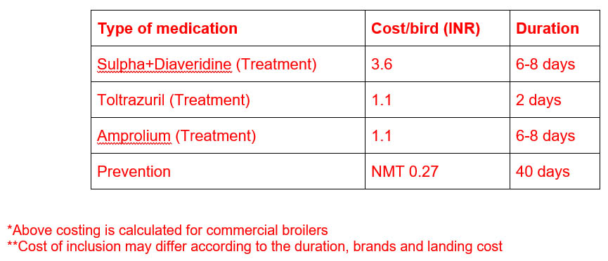 Cocci real-time cost analysis 